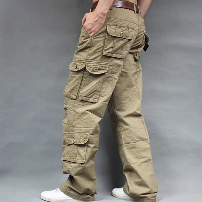 Men'S Fashion Khaki Pants - Модные повседневные брюки-карго для мужчин с