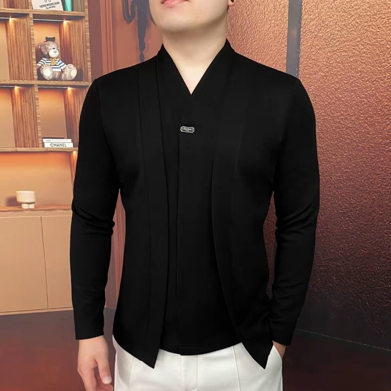 Mens Fashion Top - Осенне-зимний новый мужской легкий роскошный искусственный
