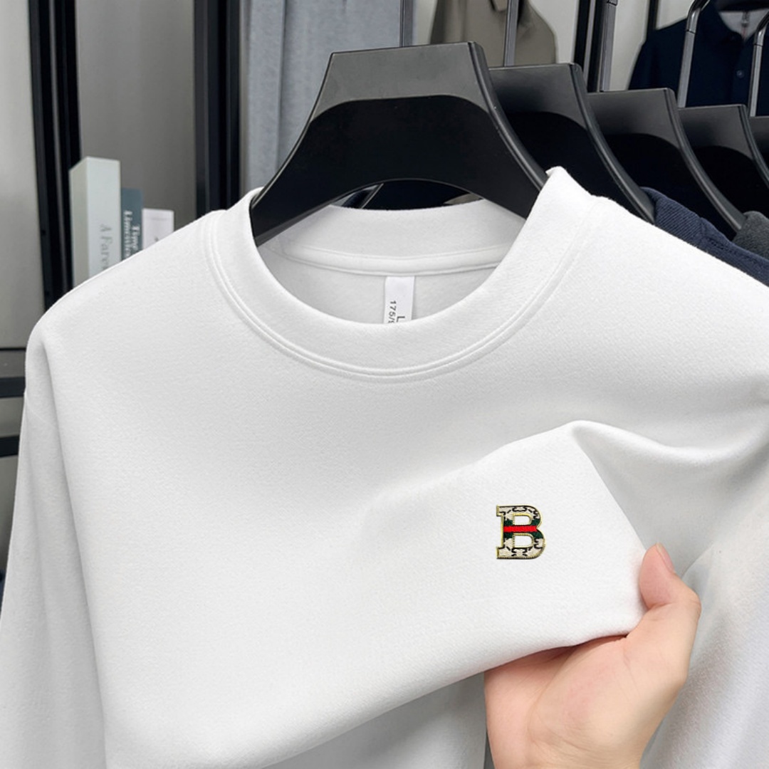 Mens Fashion Top - Мягкая хлопковая мужская футболка с длинным