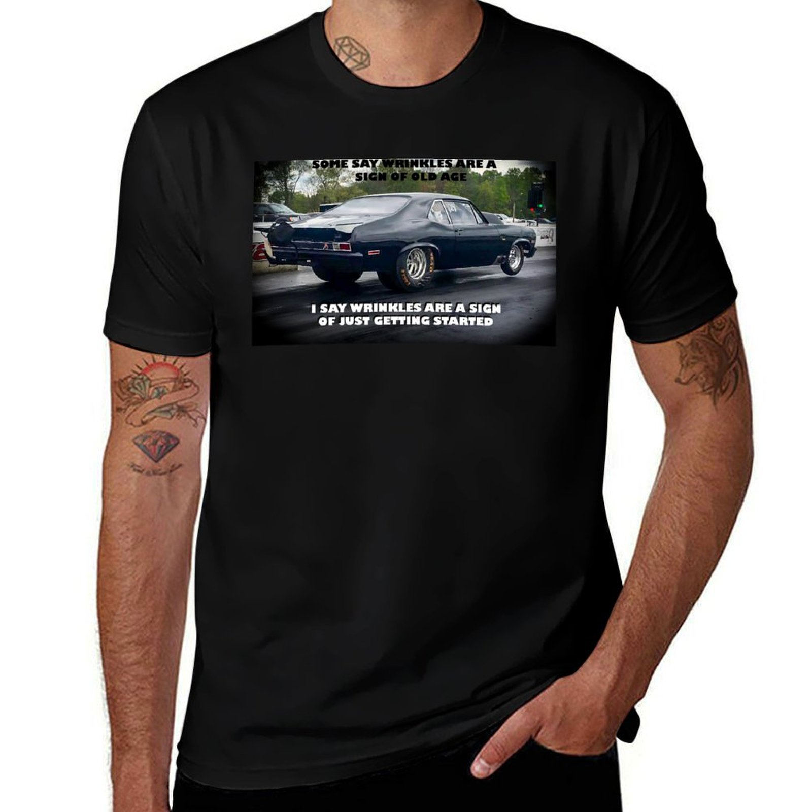 Men'S Fashion Nova - Футболка Blacktop Outlaw Nova, модная повседневная