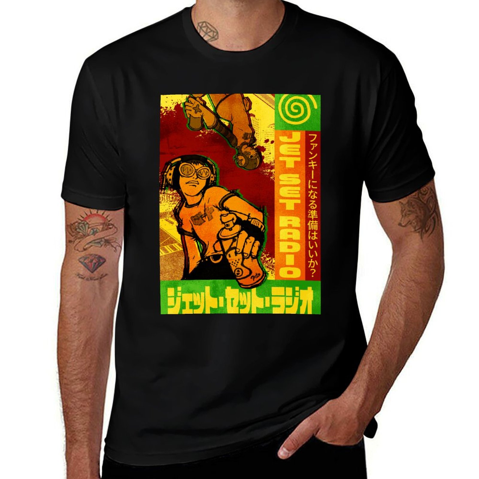 Poster Men Fashion - Jet Set Radio винтажная японская футболка