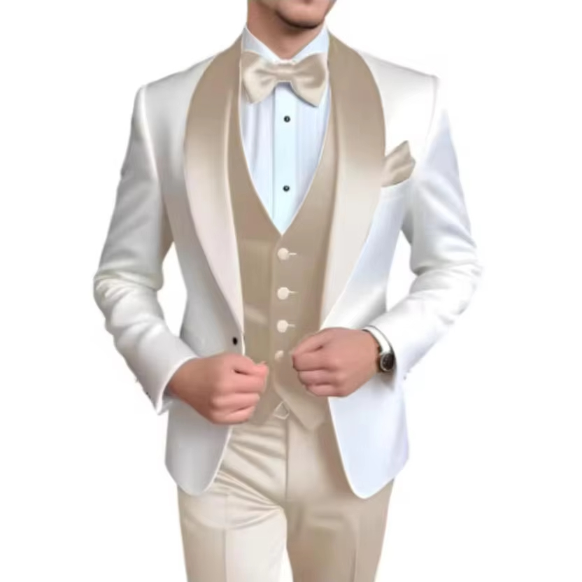 Men'S Fashion Khaki Pants - Мужской смокинг цвета хаки, комплект из