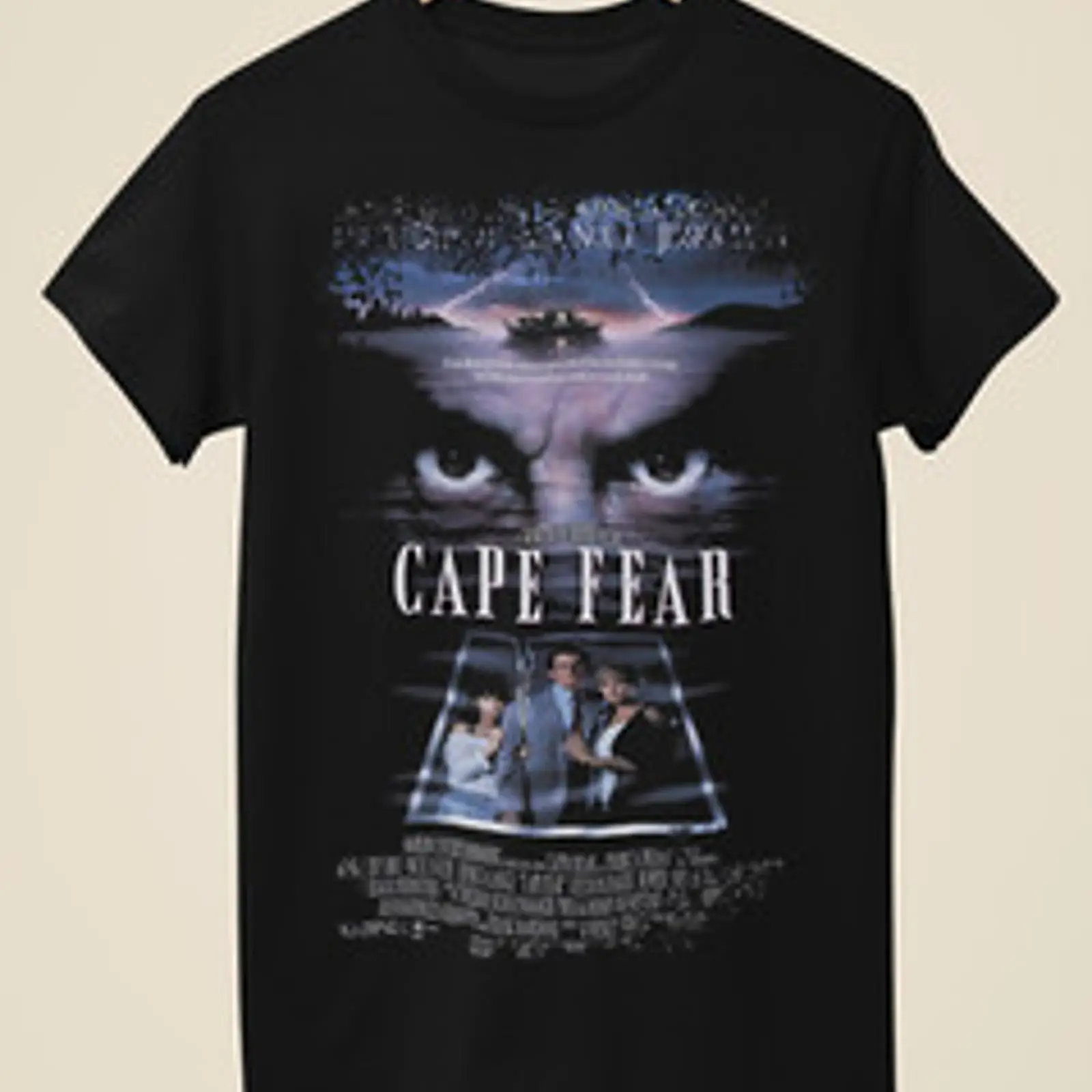Poster Men Fashion - Черная футболка Cape Fear, вдохновленная постером