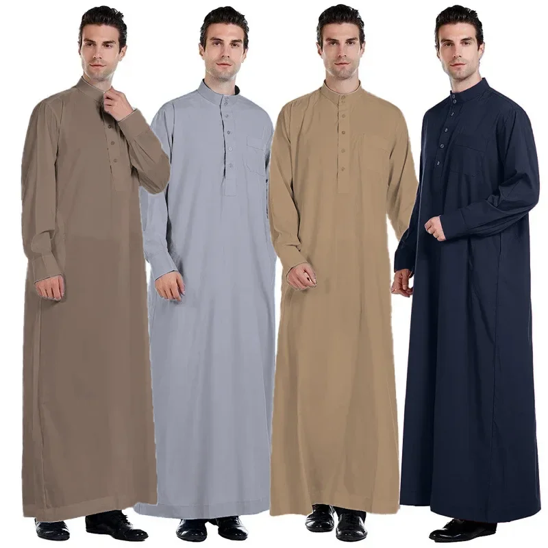 Dubai Men'S Fashion - Мужское мусульманское платье Dishdasha с длинными