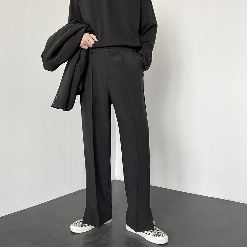 Men'S Fashion Khaki Pants - Корейские модные мужские прямые свободные брюки