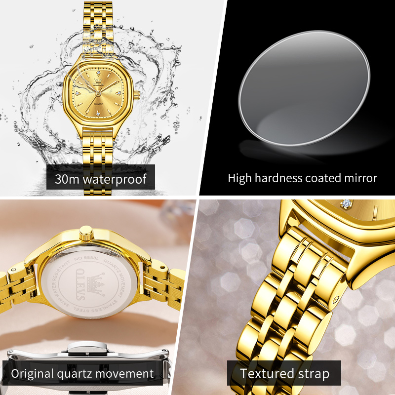OLEVS 5888 женские часы золоты – обзор и цена Mens Fashion Watch