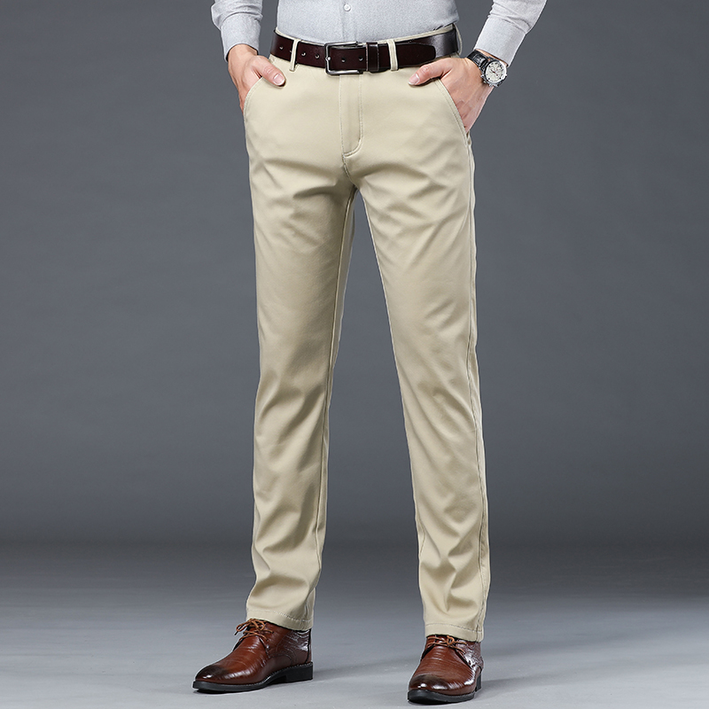 Летние тонкие мужские узкие ко – обзор и цена Men'S Fashion Khaki Pants