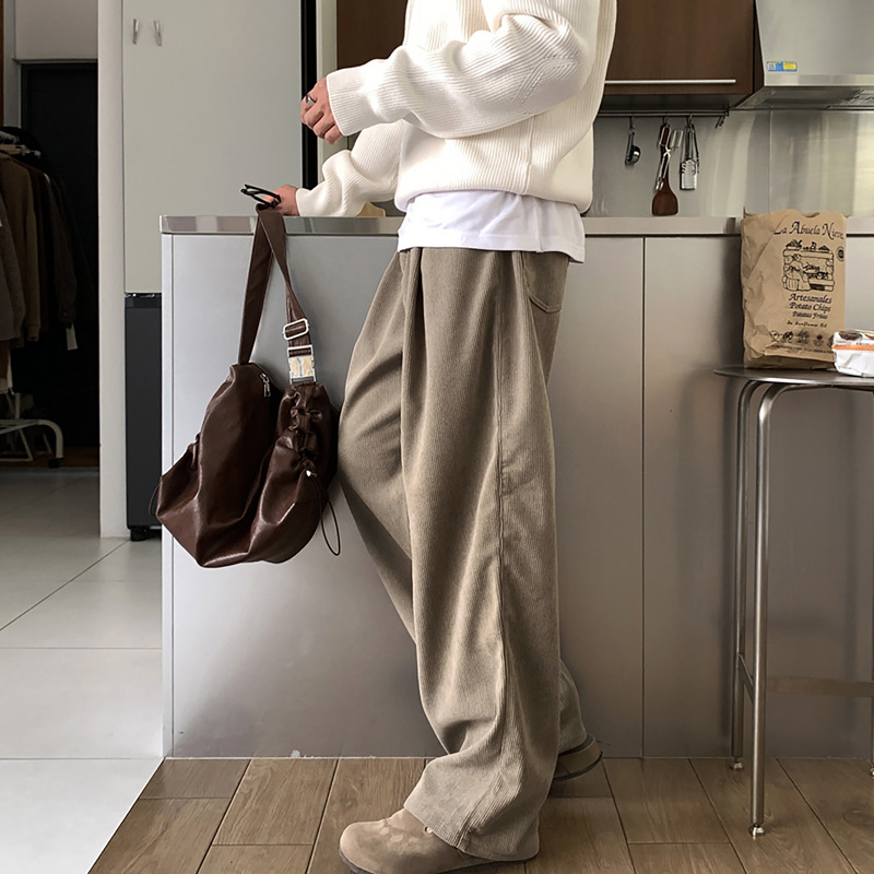 Мужские весенние брюки из вель – обзор и цена Men'S Fashion Khaki Pants