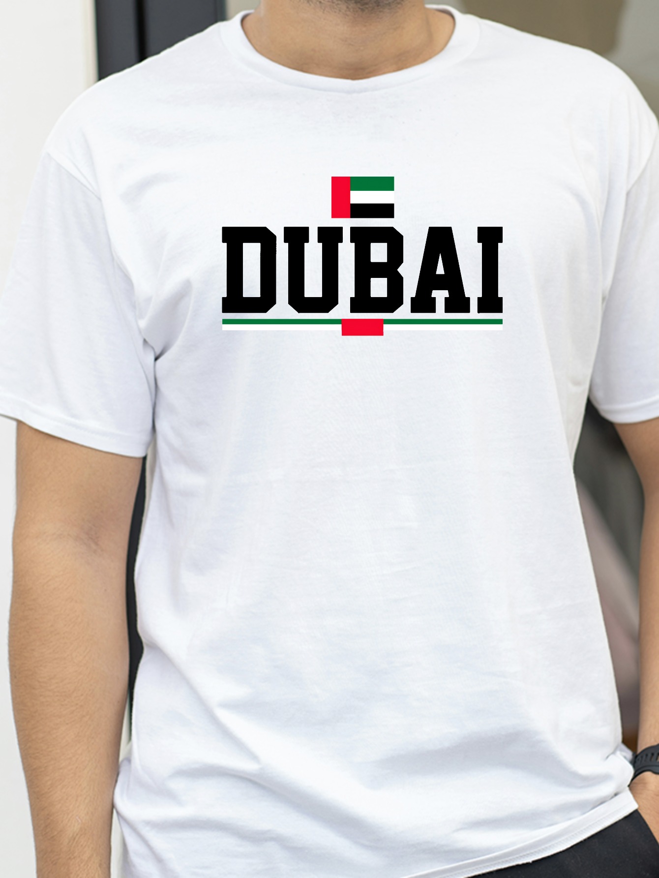 Футболка с геометрическим узор – обзор и цена Dubai Men'S Fashion