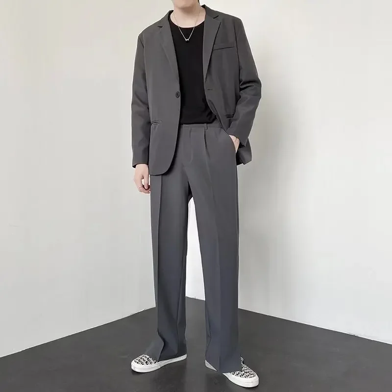 Корейские модные мужские прямы – обзор и цена Men'S Fashion Khaki Pants