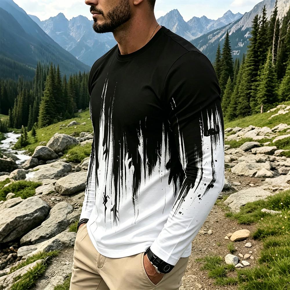 Мужская футболка с длинным рук – обзор и цена Mens Fashion Top