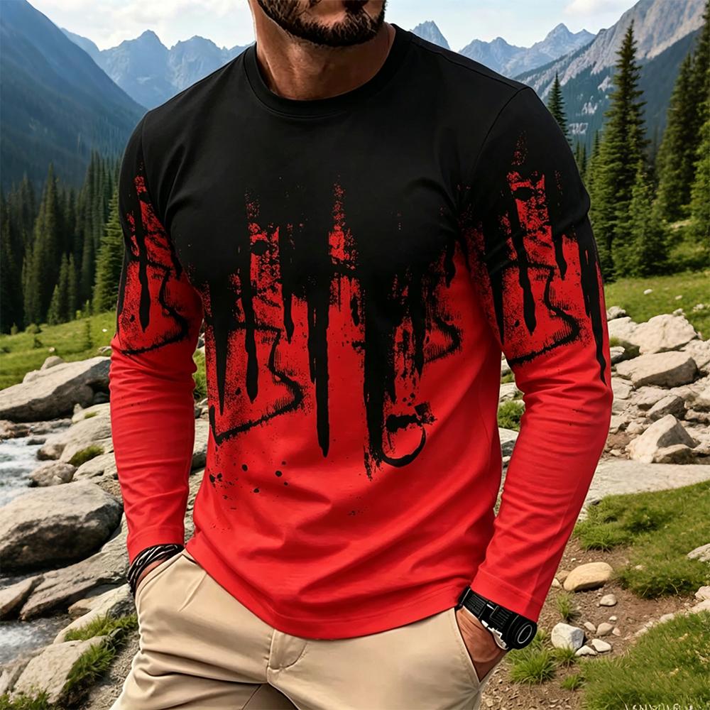 Мужская футболка с длинным рук – обзор и цена Mens Fashion Top